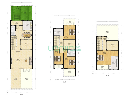 清华大溪地3号院 4室1厅4卫 356平方