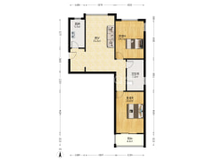 范阳路品质社区御景园40万精装修大两居拎包入住-涿州君临天下御景园户型图