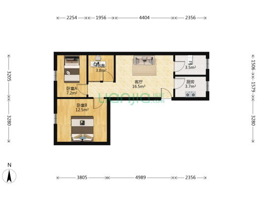 古楼街32号 3室1厅1卫 58平方