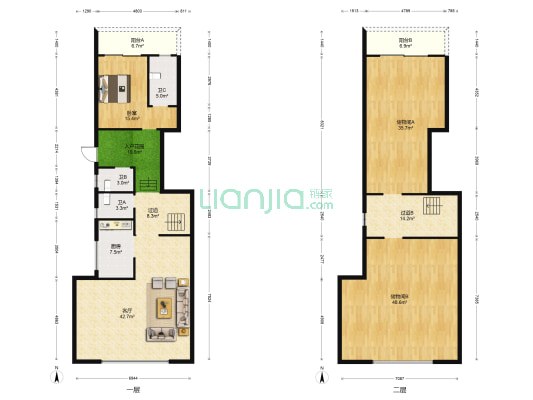 山水黔城半山别墅 1室1厅3卫 239平方