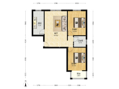 此房满五唯一，全阳户型，采光好，业主诚心想出手。-涿州宏远裕隆户型图