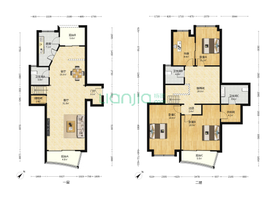 杰仕豪庭 4室2厅3卫 243平方