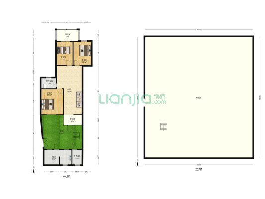 东方宾馆家属院 3室1厅2卫 91平方