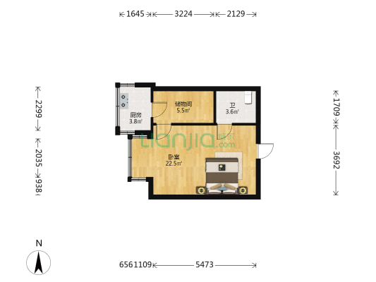 南十东路 1室0厅1卫 52平方