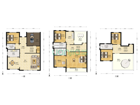 康桥郡 4室2厅4卫 273平方