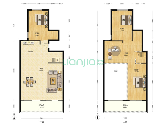 中海璞源 4室1厅0卫 193平方