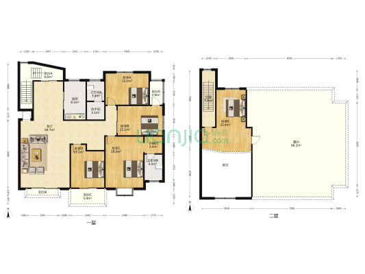 驻马店建业森林半岛 5室1厅3卫 204平方
