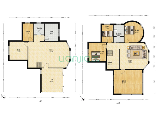 新雨青城 3室3厅2卫 255平方