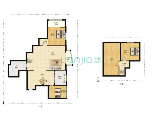SOHO世纪城 3室1厅1卫 207平方