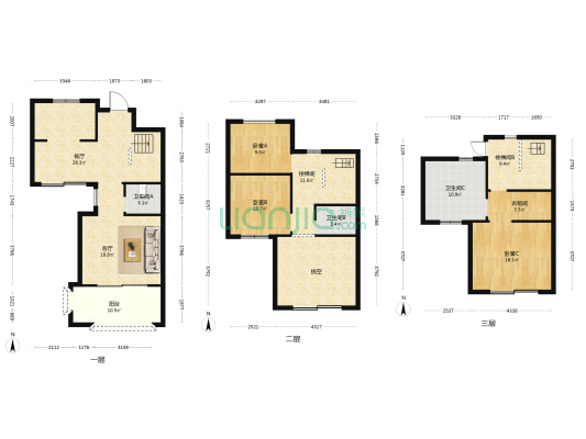 七彩云南古滇名城山语溪 3室2厅3卫 140平方