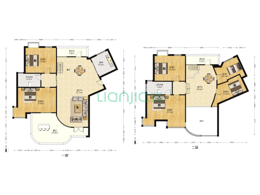 香榭里花园 6室2厅2卫 263平方