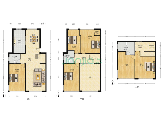 翠景苑(公寓) 6室1厅3卫 254平方