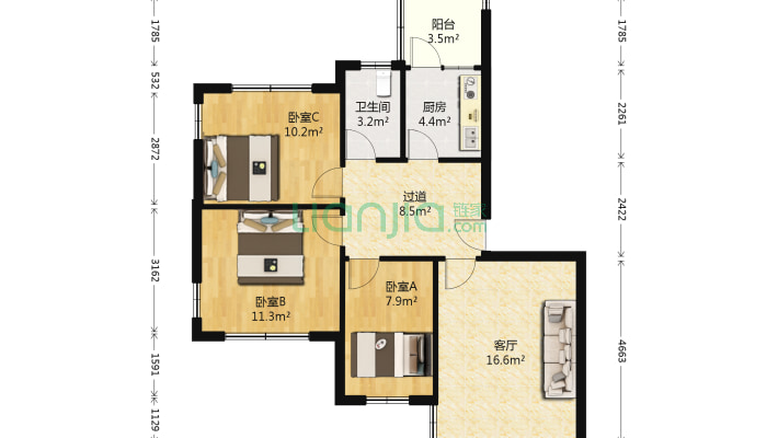 竹园小学教师住宅楼二手房实景图