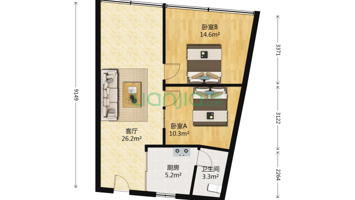 煜丰泽花园广场二手房实景图