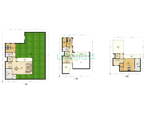 金科金辉美院C区 3室1厅3卫 313平方