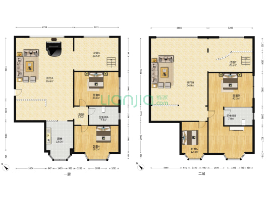 湖宾苑 4室2厅2卫 317平方
