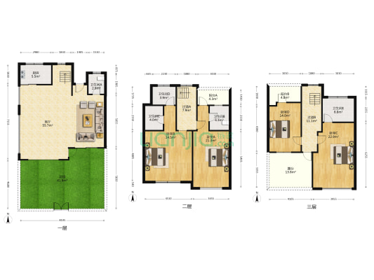 林泉山庄 4室1厅5卫 303平方