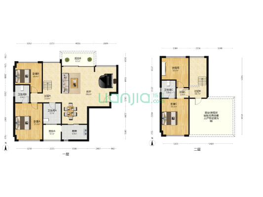 天宸 3室1厅3卫 183平方