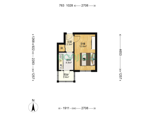 安宁街 1室0厅0卫 27平方
