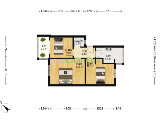 宏济新路4号 3室0厅1卫 52平方