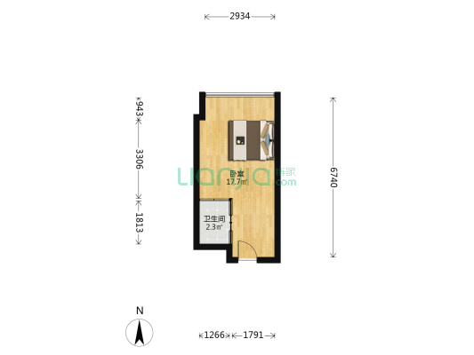 读者文化园 1室0厅1卫 50平方