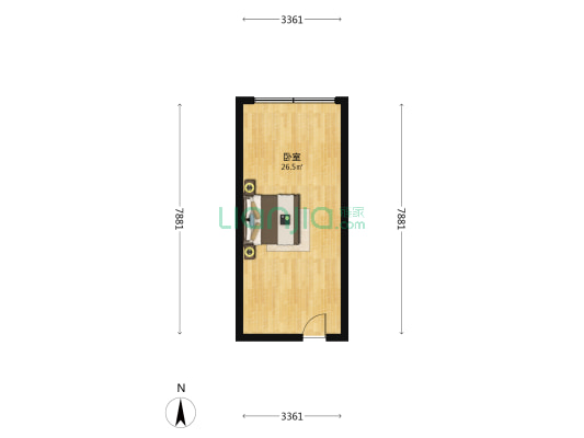 源上湾映江南 1室0厅0卫 40平方