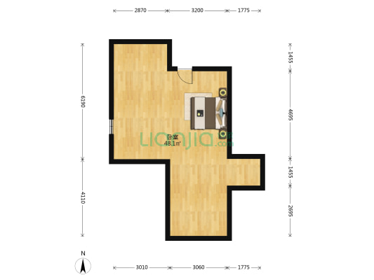 国利大厦 1室0厅0卫 67平方