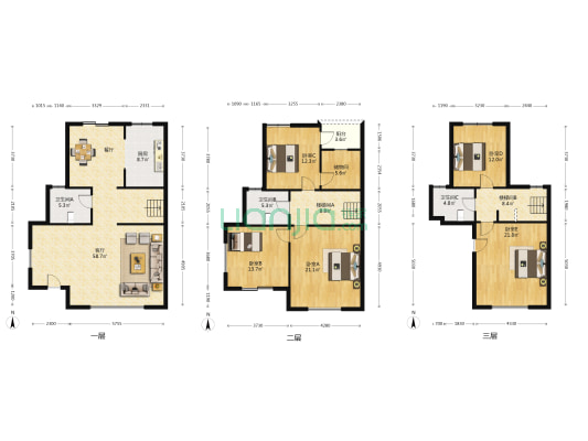 泊仕郡 5室1厅3卫 286平方