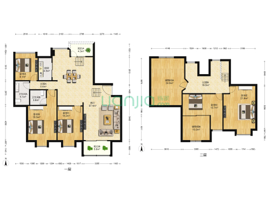远东国际花园 5室1厅2卫 216平方
