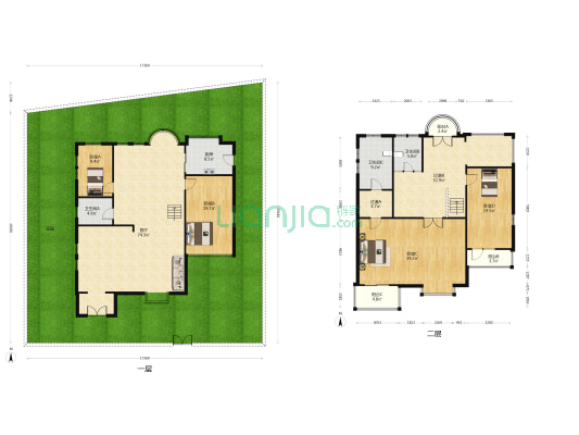 聚福园 4室1厅3卫 241平方