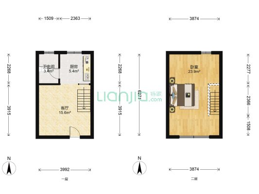 金汇豪庭 1室1厅1卫 39平方