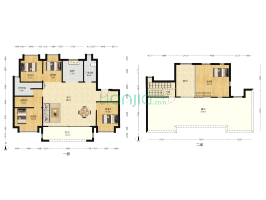 中国电建地产汉口公馆 5室1厅2卫 167平方
