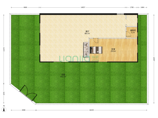 接龙新街16号 1室1厅0卫 131平方