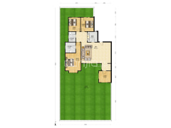 高铁新干线洋房一楼带院 边户洋房院子面积大-涿州高铁新干线户型图