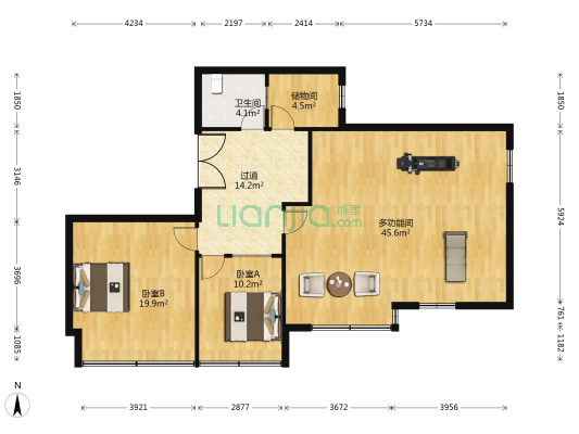 精英汇 3室0厅1卫 132平方