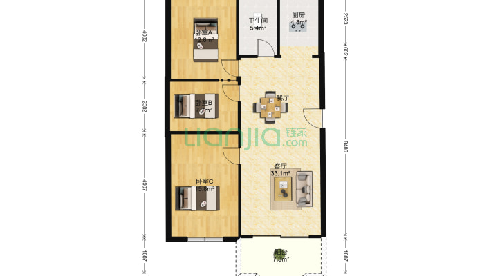 华顺陆岛小区二手房实景图