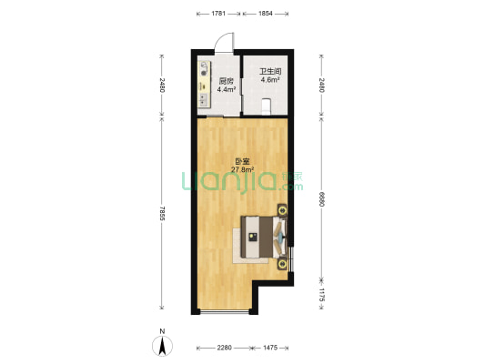 四季园 1室0厅1卫 50平方