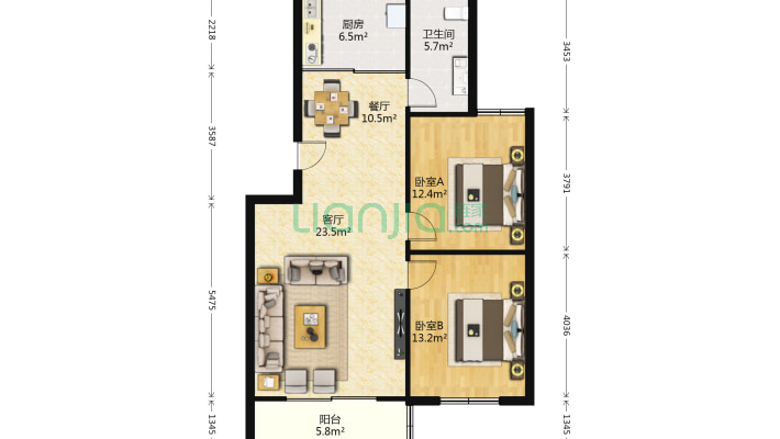 卫生路二手房实景图