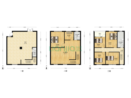 南园别墅 7室1厅3卫 209平方