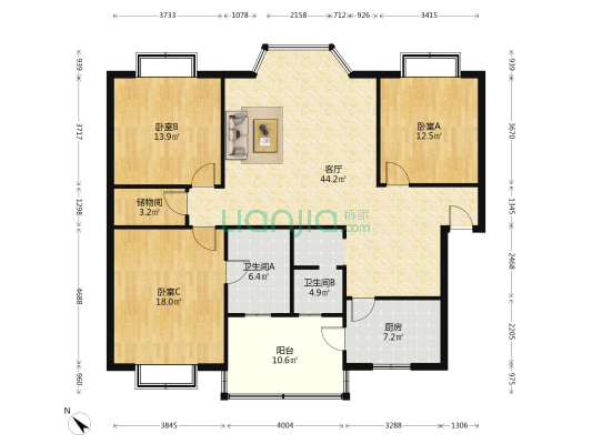 南浦路东段5号 3室1厅2卫 142平方