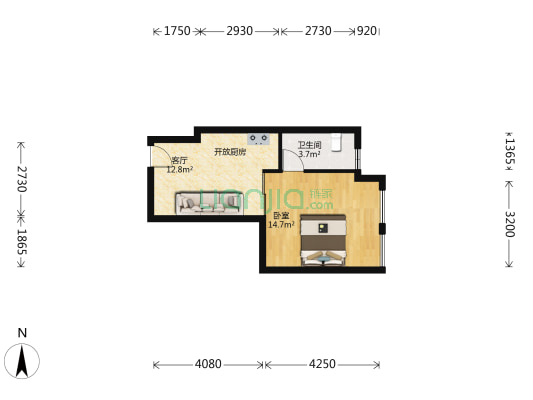 嘉善建材家居中心 1室1厅1卫 50平方