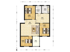 出门东兴街，近双语，公摊小，中间楼层，满五唯一-涿州东兴小区(涿州)户型图