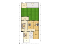 一楼、院子100多平、使用面积300平，看房方便-阜阳鑫苑小区一期户型图