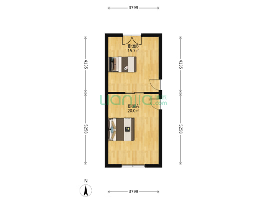 吉安别墅 2室0厅0卫 45平方