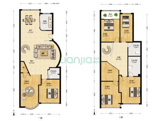 湖滨花苑(乐清市) 7室2厅3卫 251平方