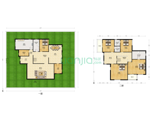 上海家天下花园 6室3厅4卫 301平方