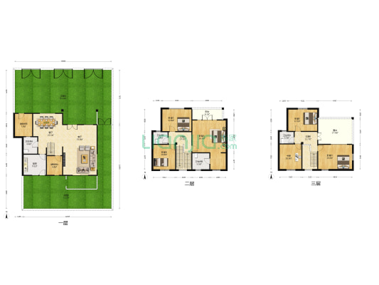 绿茵岛花园 6室2厅4卫 232平方