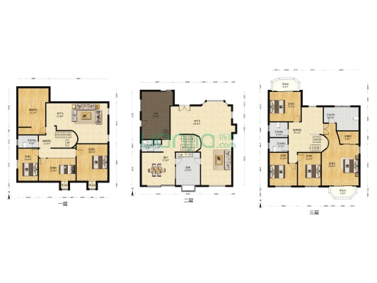 创世纪别墅 7室3厅6卫 445平方
