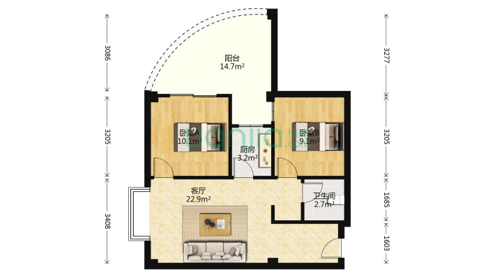 阳光小筑二手房实景图