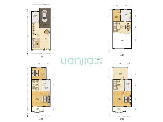 皇骐爱丽苑 3室2厅3卫 204平方